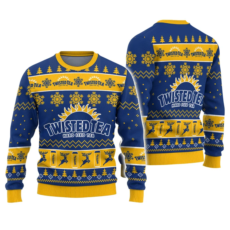 Забавные толстовки с рождественским узором для мужчин пуловер 3D принтом