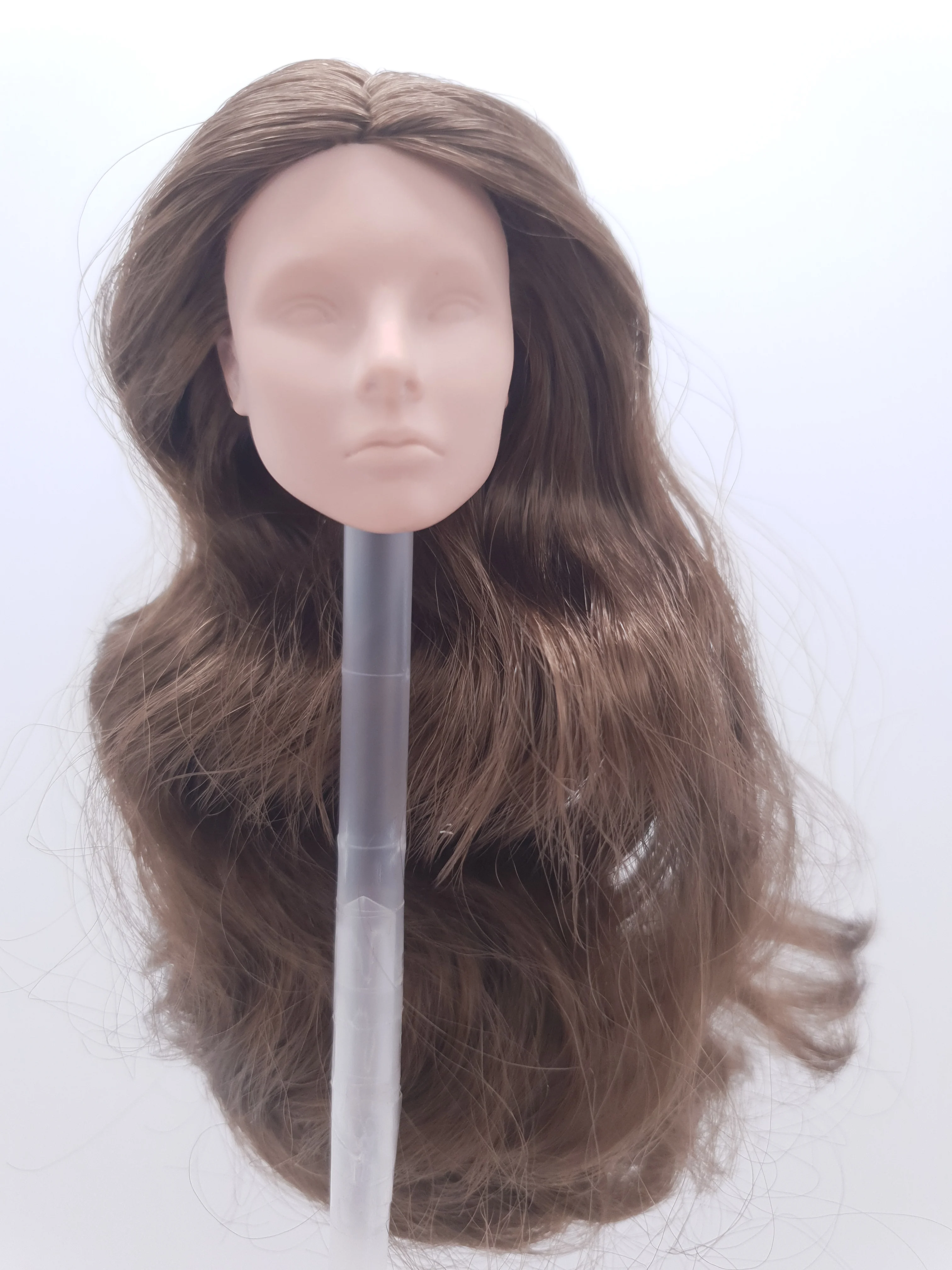 

Модное королевская лицевая сторона Жизель в масштабе 1:6, коричневые волосы FR, белая кожа, целостная Кукольная голова