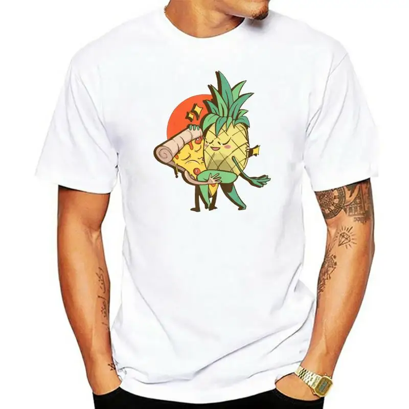 

Pineapple & Pizza Kawaii Cute Japanese Gift Girls Black T-Shirt M-Xxxl Streetwear Casual Tee Shirt
