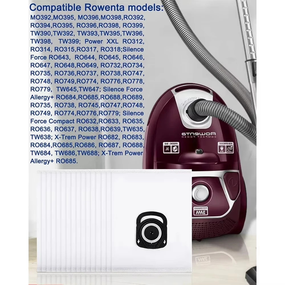 Мешок для сбора пыли с высокой степенью фильтрации для пылесоса Rowenta ZR200540 ZR200720 Hygiene + Hygiene Plus Silence Force 4A (art.: 3920da0741cdf) - 3920da0741cdf