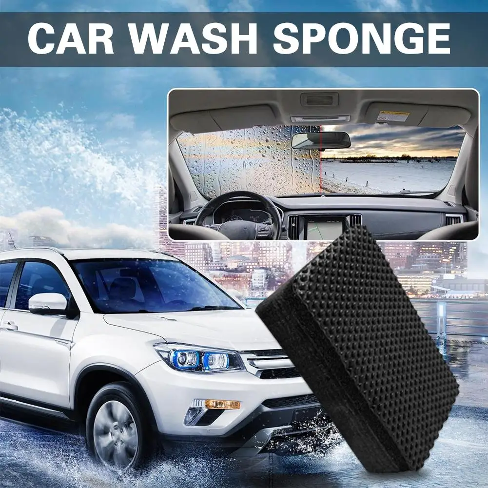 

3Pcs Car Clay Bar Pad Sponge Block Cleaning Eraser Polish Car Automotive Pad Tools Sponge Care Wax 9*6*2.5cm Black N2C0