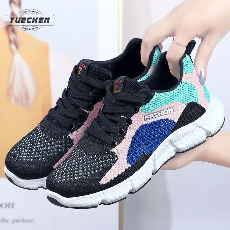 Women Sneaker Casual Shoes Breathable Mesh Lace-up Sneakers Ladies Platform Vulcanized Shoes Women Shoes 2023 Zapatillas Mujer