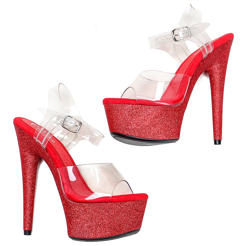 Leecabe 6Inch/15cm lady  Platform Party Sexy Clubbing Exotic Pole Dancing Dancer High Heels Sandals