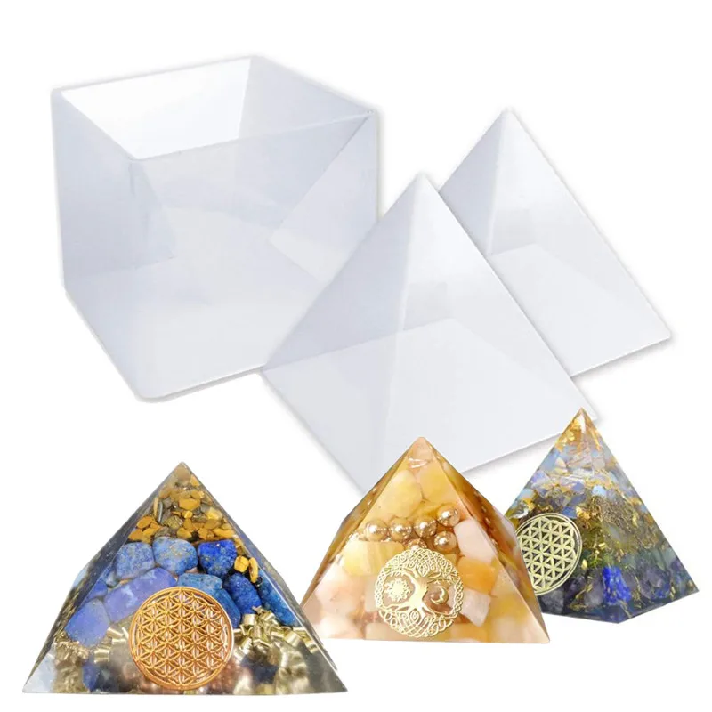 

Силиконовое литье «сделай сам» с большой пирамидой, декоративные литые изделия, украшения, форма из смолы, форма «Древо жизни», форма в виде ...