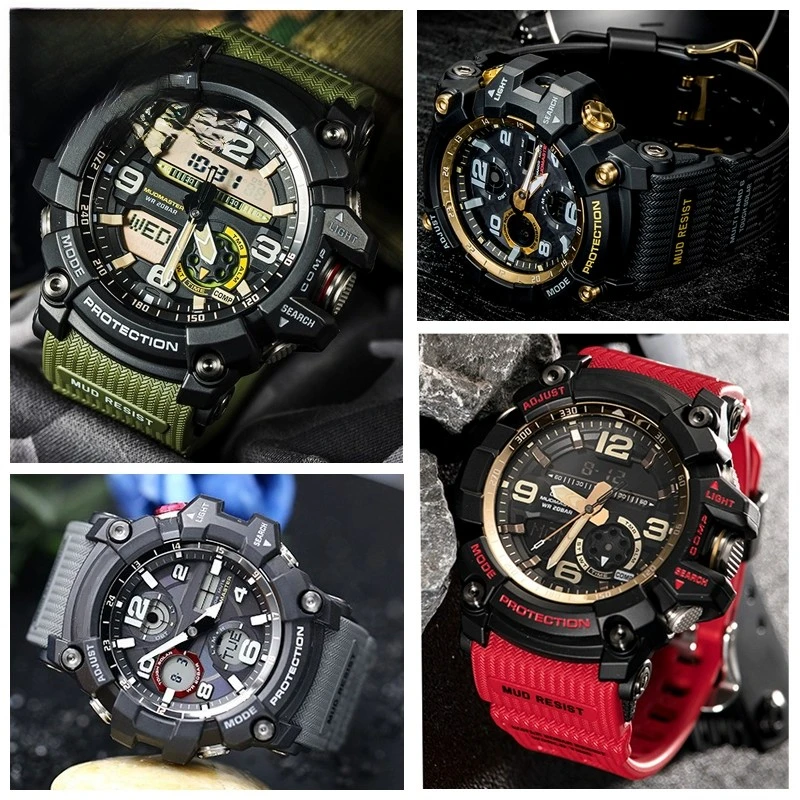 Фото GWG1000 ремешок для часов Casio G-Shock Little/Small Mud King GG-1000 GWG-100 GSG-100 водонепроницаемый силиконовый резиновый ремешок для часов из смолы №4
