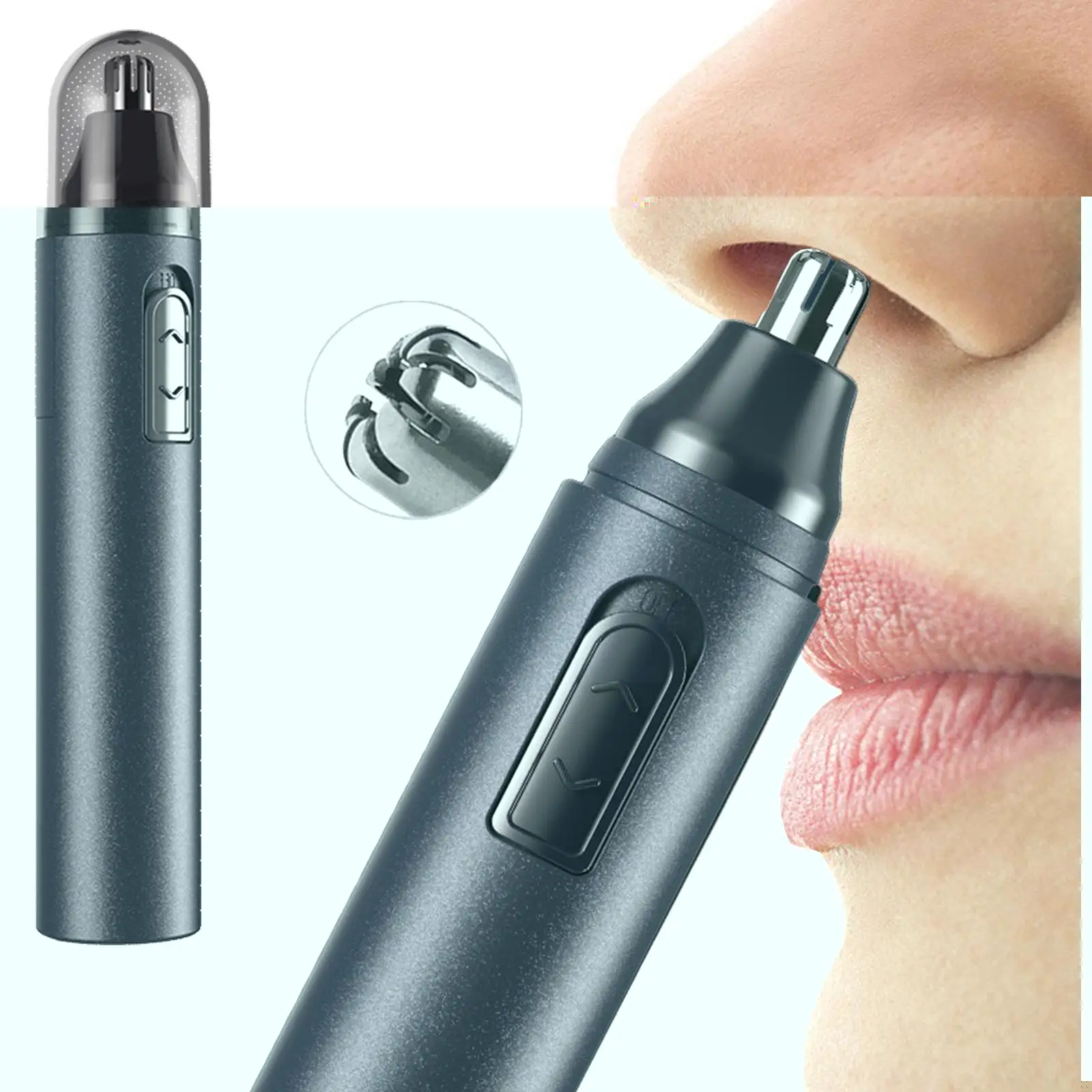 

Nose Trimmer Men's Stainless Steel Electric Nose Trimmer Nose, Hair Cleaned Can Portable Ear With Be Trimmer Vibrissa And S C2J9