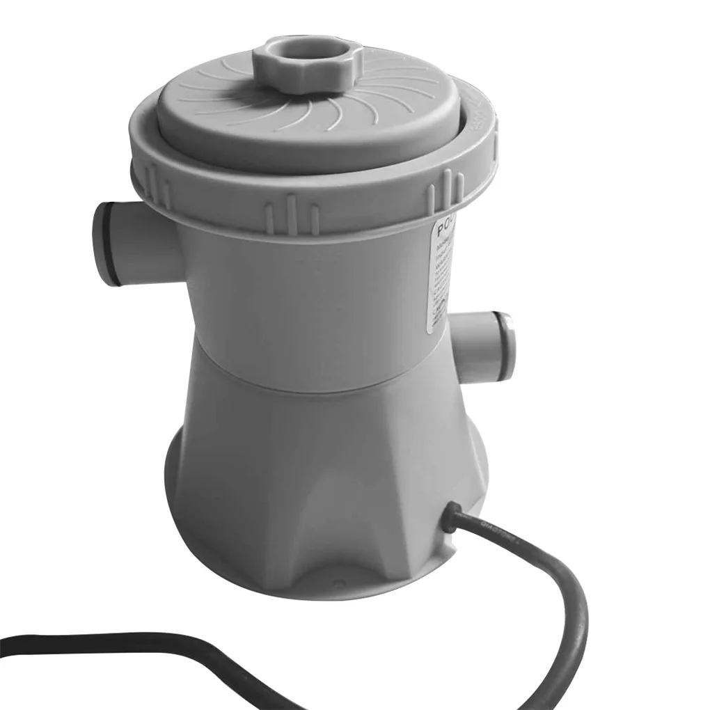 

Filter Pump 300 Gallon Electric Air Pump with Hose Filter Element for Swimming Pool UK Plug