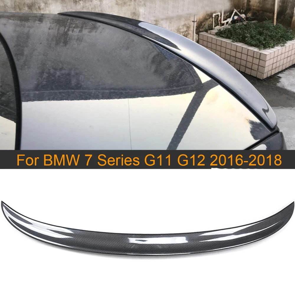 

Car Rear Trunk Wing Spoiler For BMW 7 Series G11 G12 2016 2017 2018 Car Rear Trunk Boot Lip Wing Spoiler Carbon Fiber