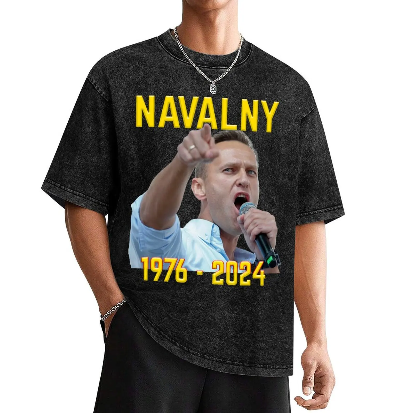Футболка цвета Navalny Alexei винтажная рубашка в стиле аниме быстросохнущие