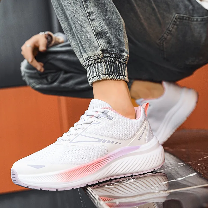 Men Running Shoes Marathon Outdoor Road Sport Shoes Stable Support Shock-relief Ultralight Rebound Sneaker Women Tenis Masculino