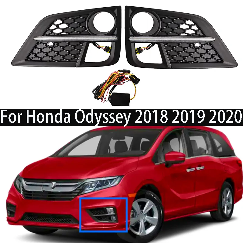 2 шт. для Honda Odyssey 2018 2019 2020 автомобильные светодиодные DRL дневные ходовые огни