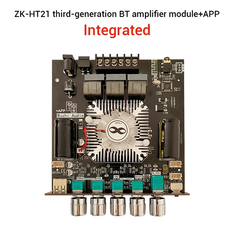 Плата усилителя мощности 2 1 каналов 2X160w + 220W сабвуфер TDA7498E