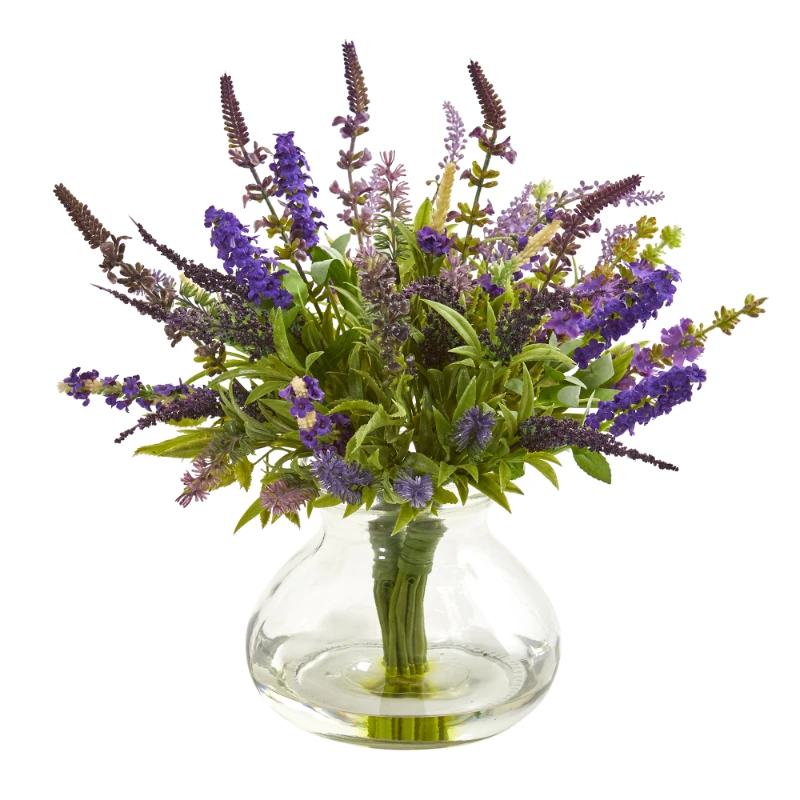 

Artificial Flower Arrangement in Vase, Purple Anime room decor Pink flowers Bodas Eucalyptus garland Vases for home decoration F