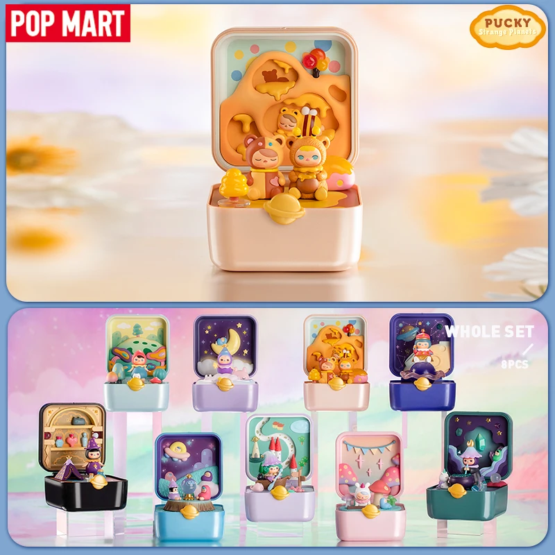 

Popmart Pucky Strange Stars Series Scene Blind Box Kawaii Action Figures Mystery Box Birthday Gift Surprise Box Caixas Supresas