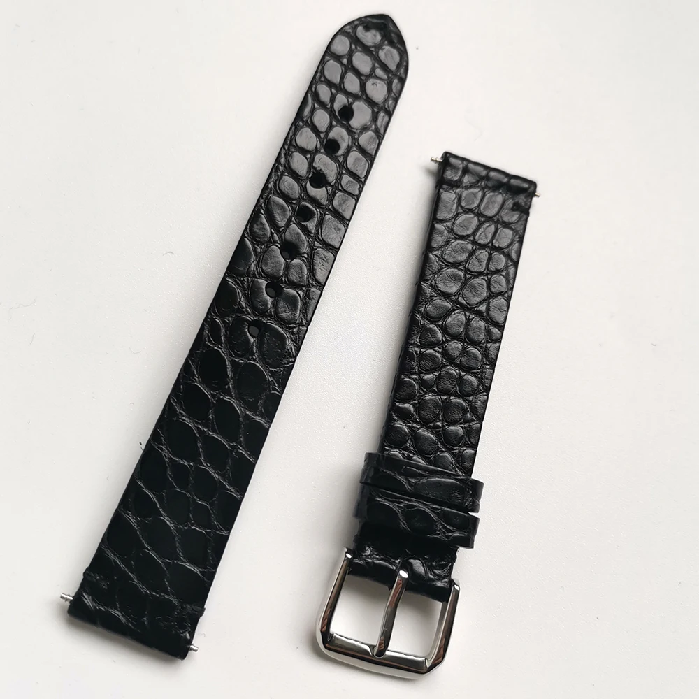 18 19 20 21 22mm Crocodile skin Watch Strap thin Watch Bands Watch alligator Genuine Leather soft Watch Belt Straps Watchbands