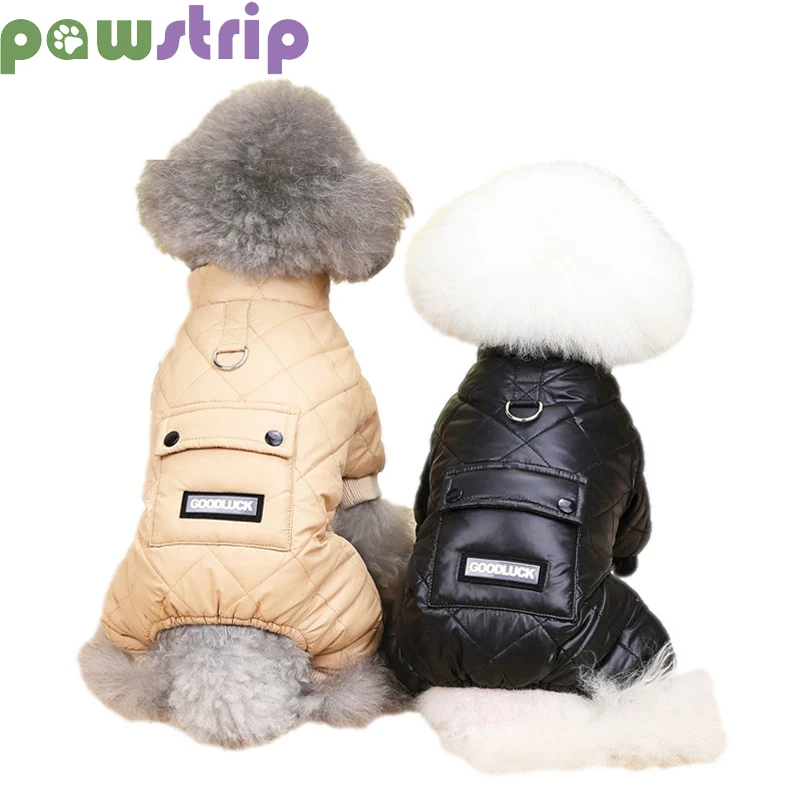 

Pet Dog Coat Winter Warm Dog Jacket Windproof Thicken Cotton Padded Outfit For Small Medium Dog Chihuahua French Bulldog Clothes