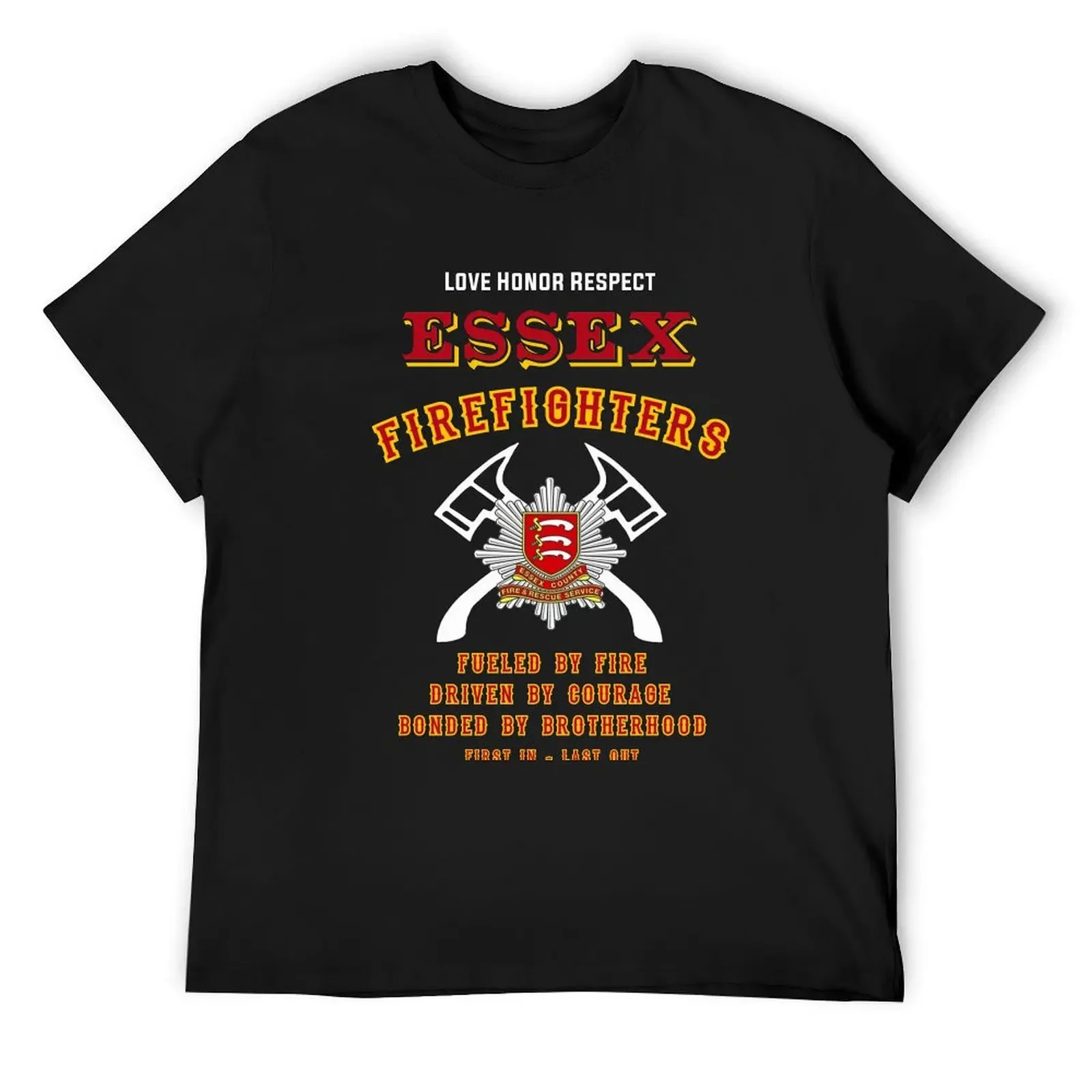 Essex Firefighters T-Shirt быстросохнущие дизайнерские рубашки мужские