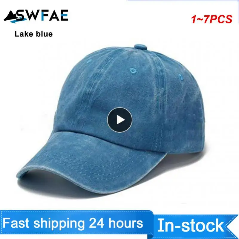 

1 ~ 7 шт., однотонные регулируемые бейсболки для бейсбола