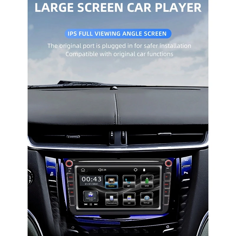 

8 Inch 12V Bluetooth Car U Disk FM Radio With Screen Auto Multimedia Video Audio MP5 Player 9083