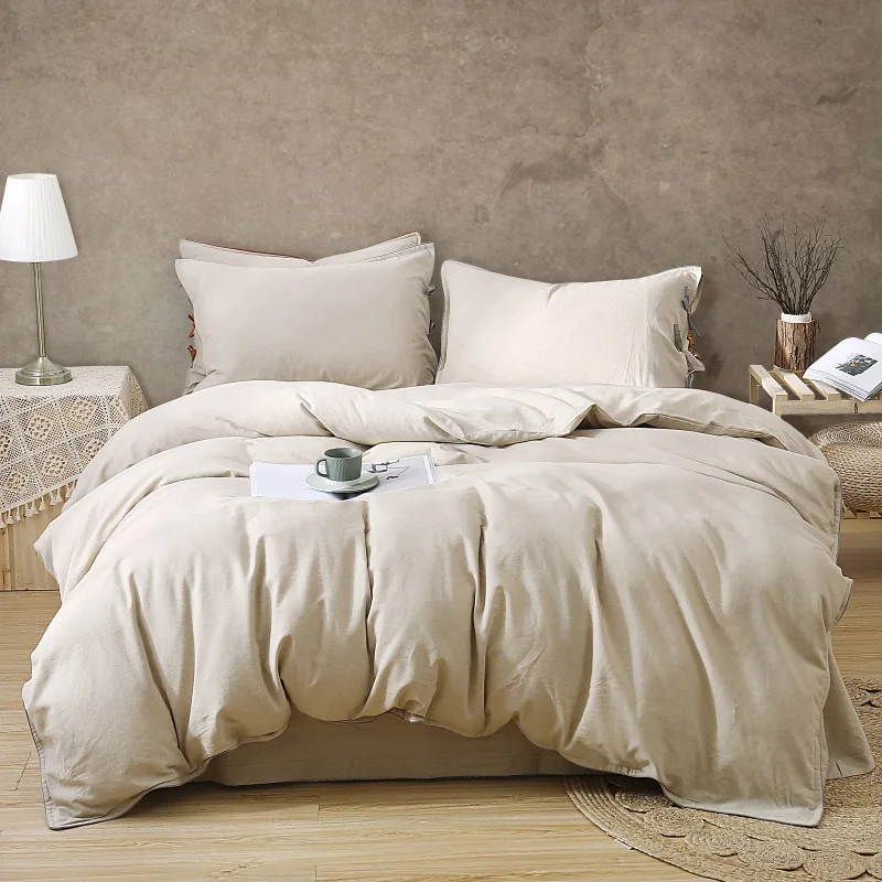 

2023 домашний текстиль, однотонный пододеяльник, подушка, простыня, пододеяльник, постельное белье