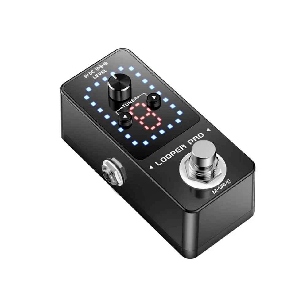 Педаль эффектов для гитары M-VAVE Looper Pro 9 петель 40 минут запись времени петля