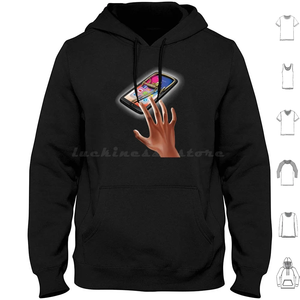 

Mouse Trap Device Hoodie cotton Long Sleeve