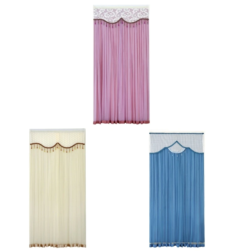 

Lace Door Curtain Spring Season Breathable Bedroom Door Decorations Dropship