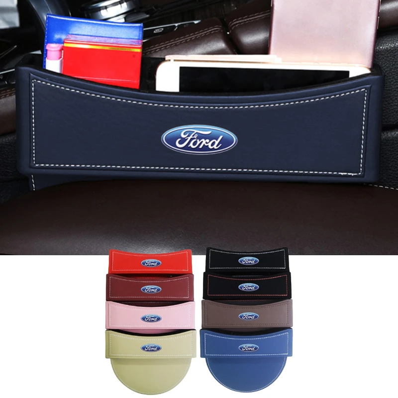 

leather Cars Seat Gap Storage Case Bags for Ford Motor Sport Mustang Ranger Kuga Mondeo Transit Explorer Tierra Ecosport Escape
