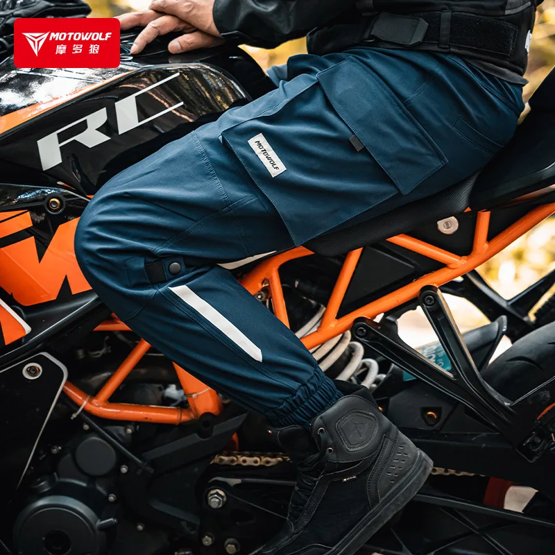 Дышащие и удобные мотоциклетные брюки рабочая одежда для езды на мотоцикле с