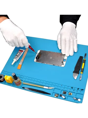 Силиконовый рабочий коврик WYLIE для ремонта телефонов