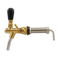 flow control beer faucet with 100mm shank bronze golden chrome draft beer dispenser tap for home brewing wine bar cool bridge