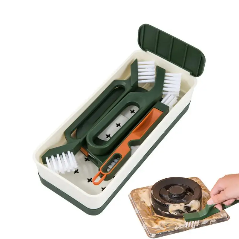 

Deep Cleaning Brush Set Household Scrub Brushes For Corner Groove Multipurpose Grout Scrubbing Brush With Dense Bristles