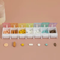 7 days weekly pills box tablet holder storage case medicine drug container mini 7 cells pill box tablet storage box organizer
