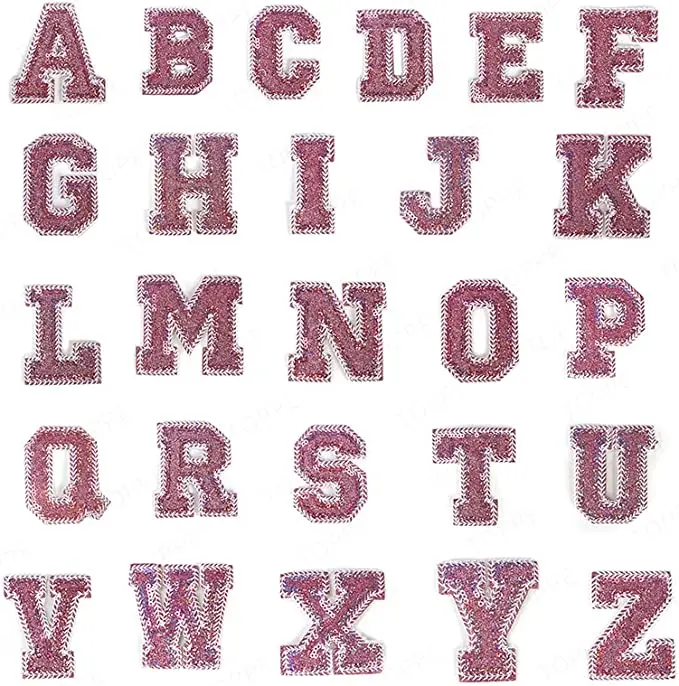 Термоклейкие буквы английского алфавита 80 мм