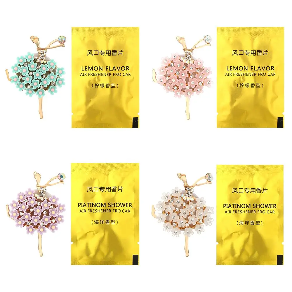 

Car Accessories Women New Fashion Diamond Cute Girl Car Clip Car Diffuser Vent Clip