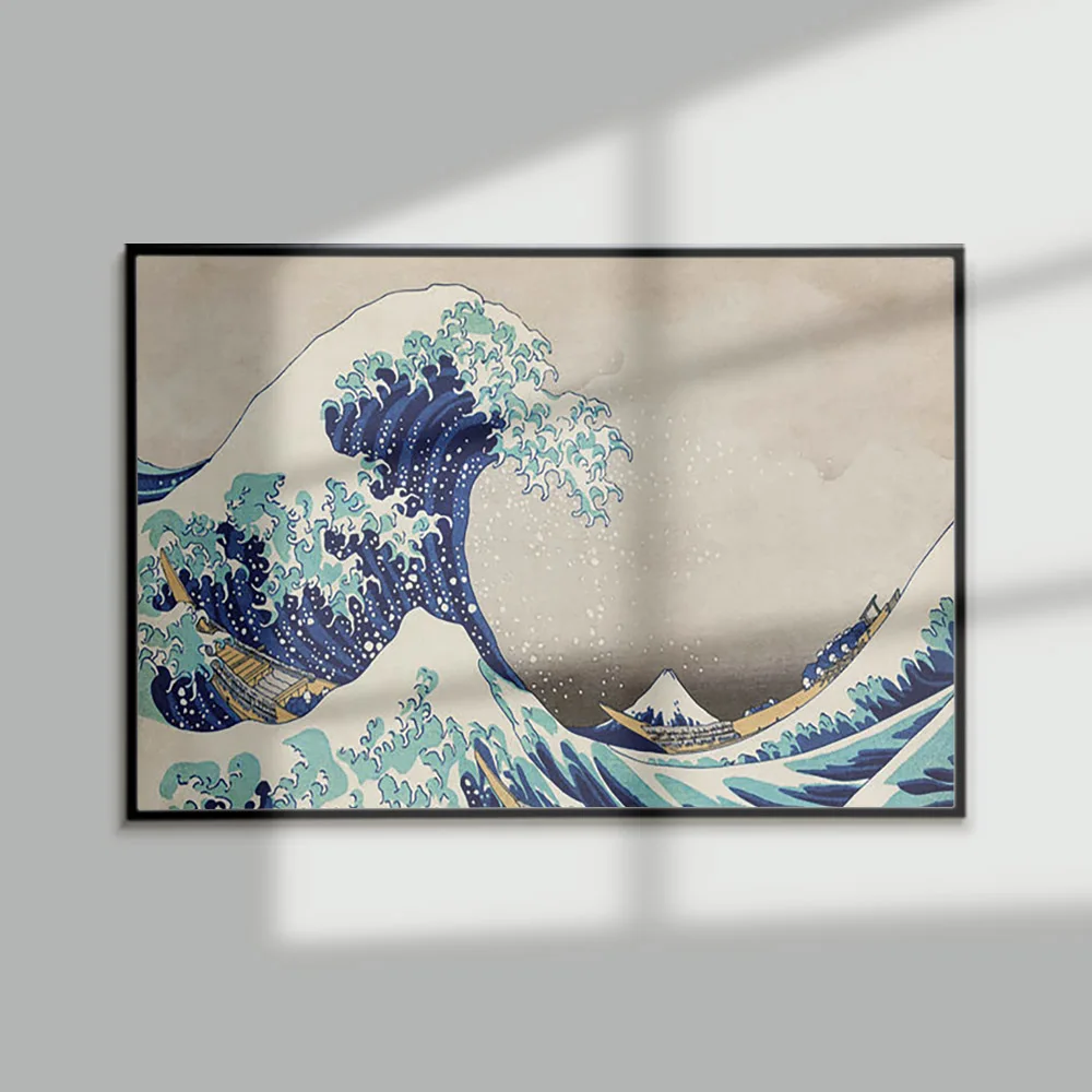 

The Great Wave Off Kanagawa Exhibition Museum Poster Katsushika Hokusai Canvas Painting Wall Picture Print Art Bedroom Decor