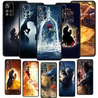 disney beauty and the beast phone case for xiaomi redmi note 11 10 10s 9t 9s 9 9pro max 8t 8pro 7 6 5 pro 4x soft tpu black core