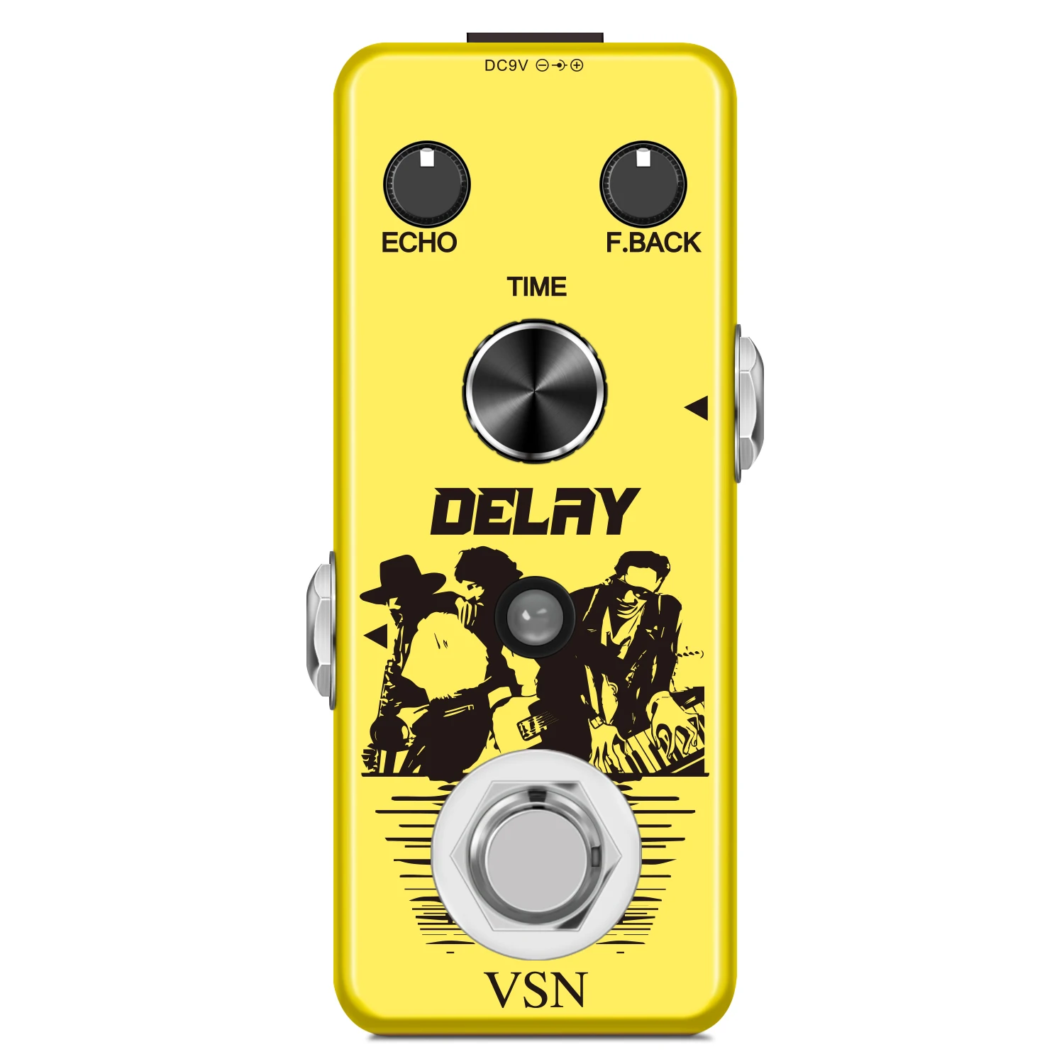 VSN Guitar Delay Analog Pedal Vintage for Electric Guitar Echo Pedals Mini Size True Bypass LEF-314