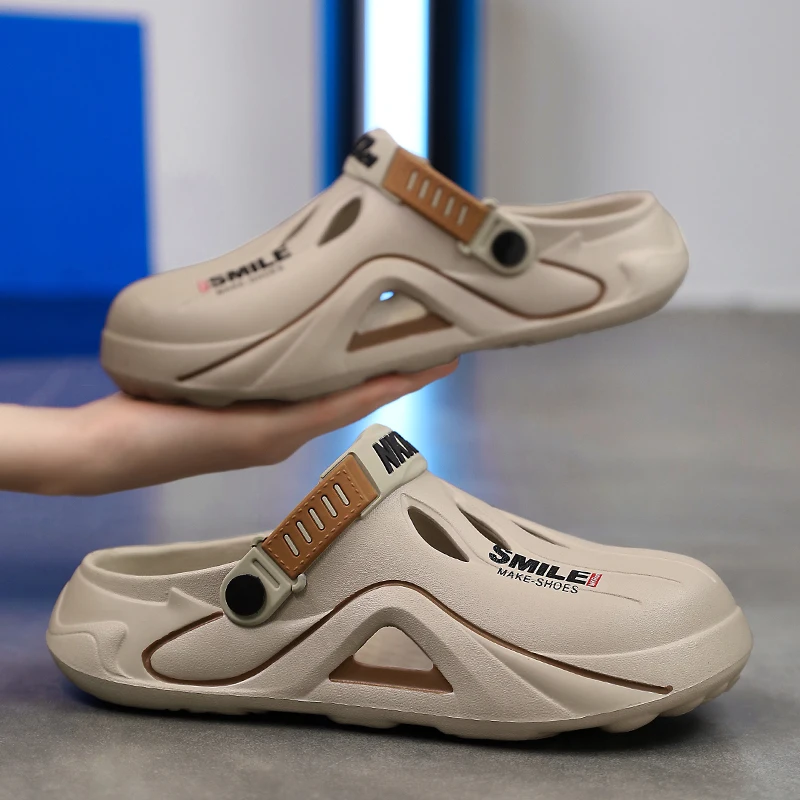 2024 Дизайнерские мужские летние сандалии тапки для дома и сада на платформе