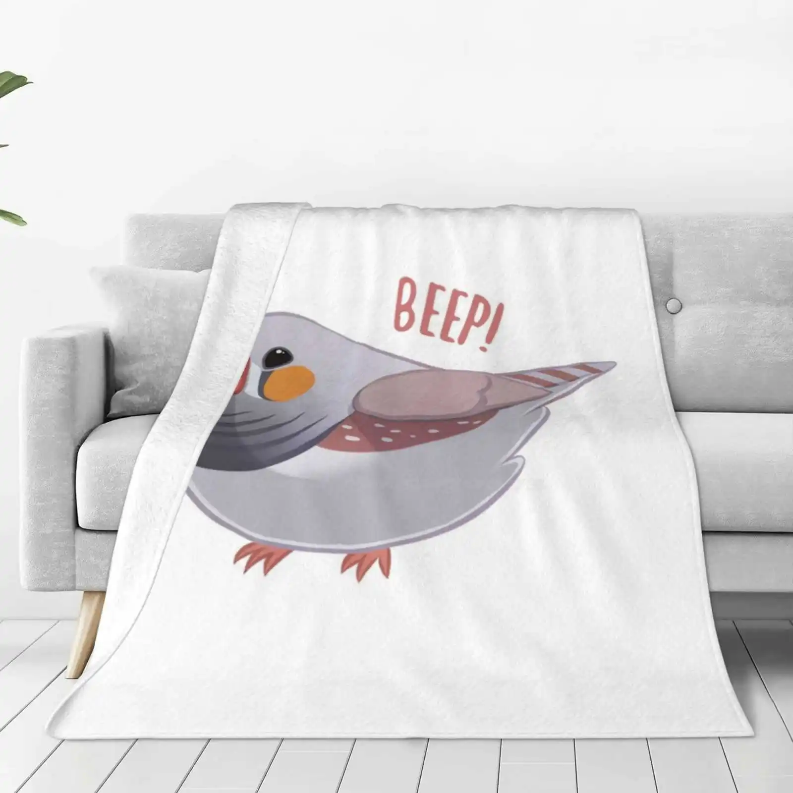 Новое модное мягкое теплое одеяло Zebra Finch с новым принтом красивое изображением