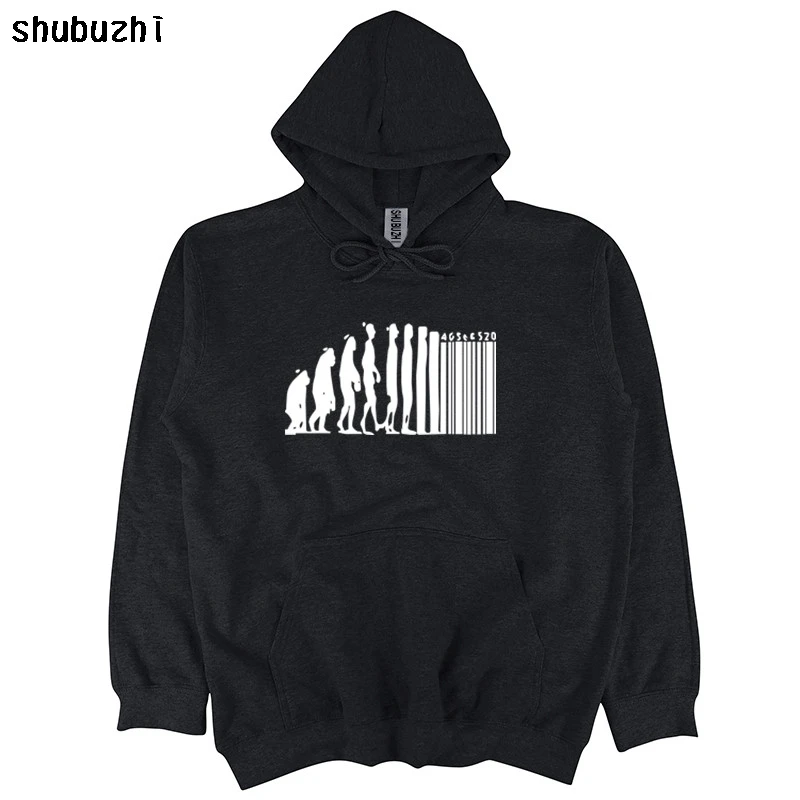 

Retro hoody Human Evolution Banksy Mankind Monkey Barcode Capitalism Anarchy sweatshirt shirt Design hoodies euro size sbz4198