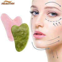 natural jade gua sha facial massage tools skin care massager for face body relieve muscle tensions reduce wrinkles puffiness