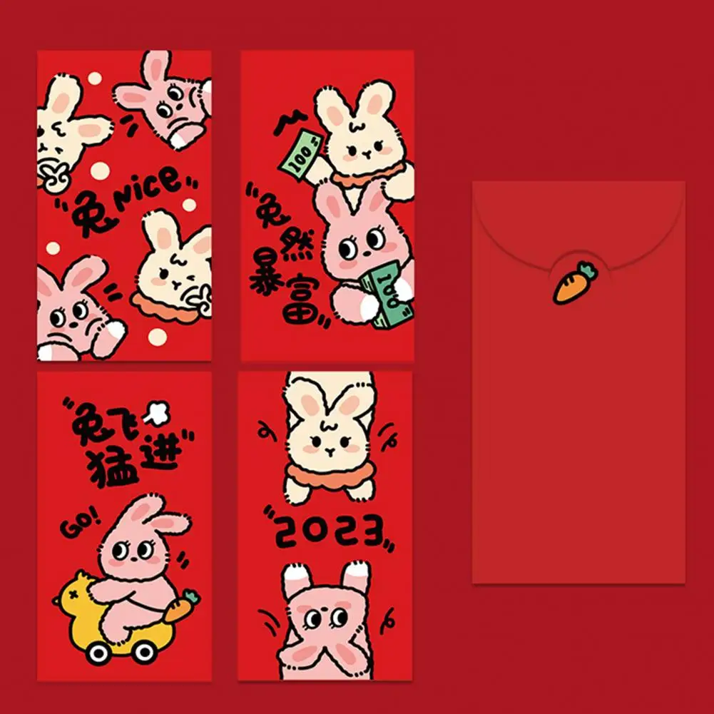 

Excellent Money Envelope Clear Printing Irregular Shape Coated Paper Red Envelopes for Gifts