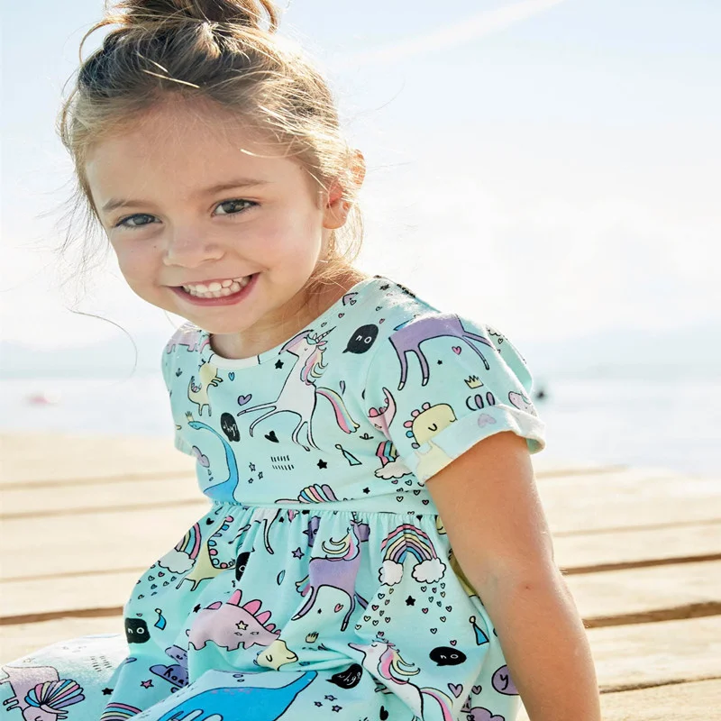 

summer short sleeve kids princess dress for girl fairy skirt cheap costume wear cartoon