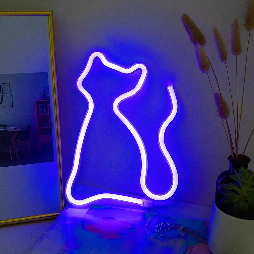 

Bedside Night Lamp Animal Shape LED Decals Light Hanging Acrylic Atmosphere Wall Light for Kids Bedroom Birthday Gift