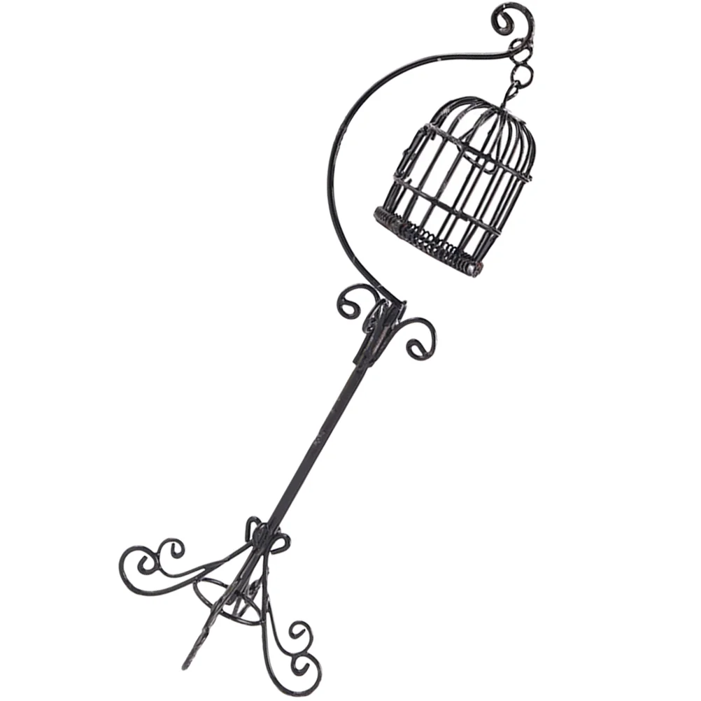 

Bird Cagedecor 12 Scale Pet Micro Furniture House Pets Animals Accessories Miniature Metal Toy Tiny Model Birdcage Mini