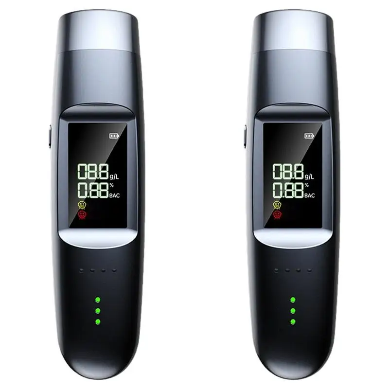 

Portable Breathalyzer With LED Digital Display Ccurate Personal Breathalyzers Voice Broadcast And Breath Alcohol Tester tool