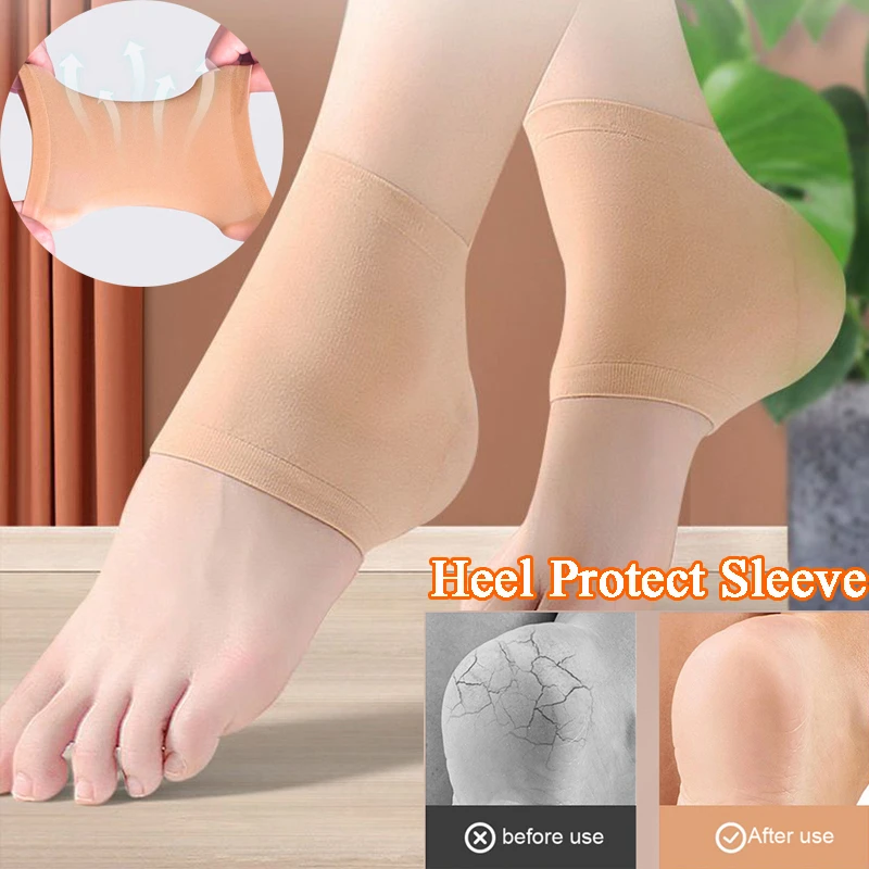 

Anti Chap Heel Protective Sleeves Elastic Shock Absorption Deodorant Invisible Non-slip Sleeves Men Women Sole Protective Cover