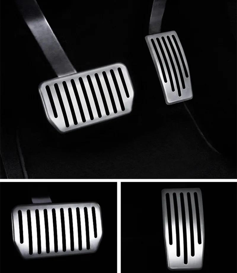 Алюминиевый сплав без сверления для Tesla Model S X газ топливный тормоз ног педали