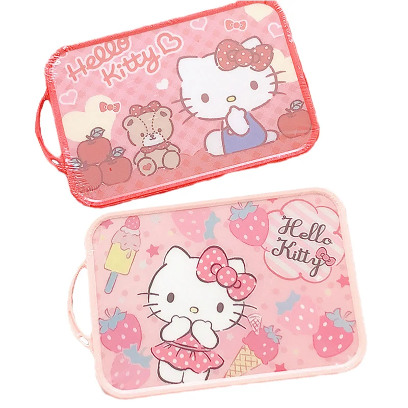 

Kawaii Sanrioed аниме Cinnamoroll MyMelody Kuromi KT Cat мультяшная пластиковая разделочная доска для общежития семейный подарок